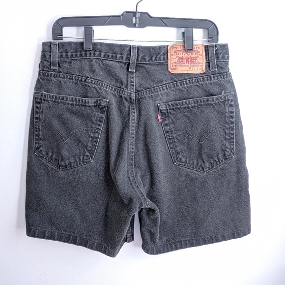 Levi's Pants - Vintage Levi's Faded Black 505 Boyfriend Shorts